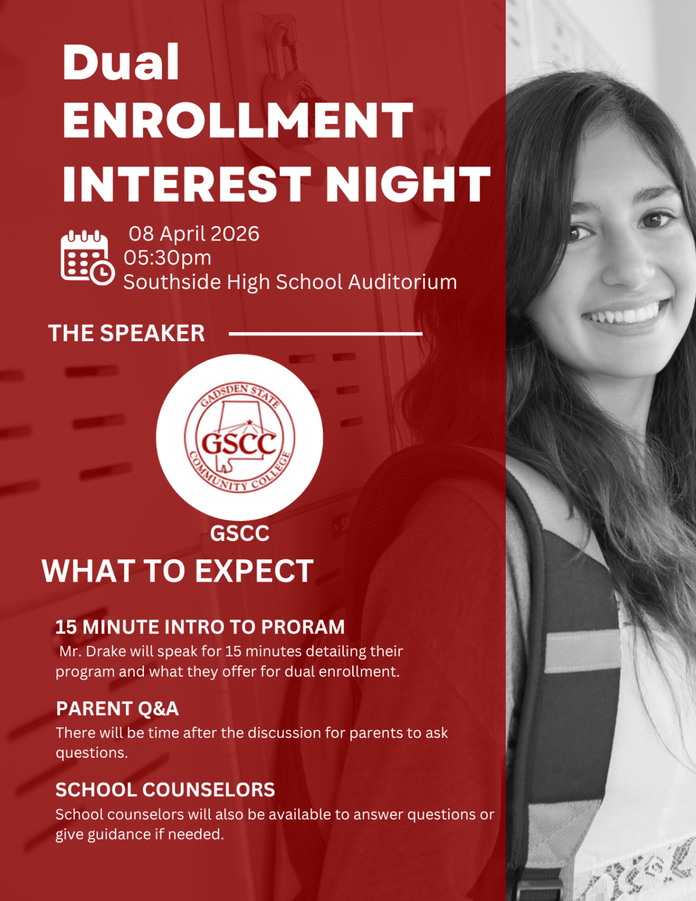 GSCC DE PARENT/STUDENT MEETING